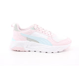 TRINITY 2 LT JR PUMA WHITE-AQUA GLOW-POWDER PINK