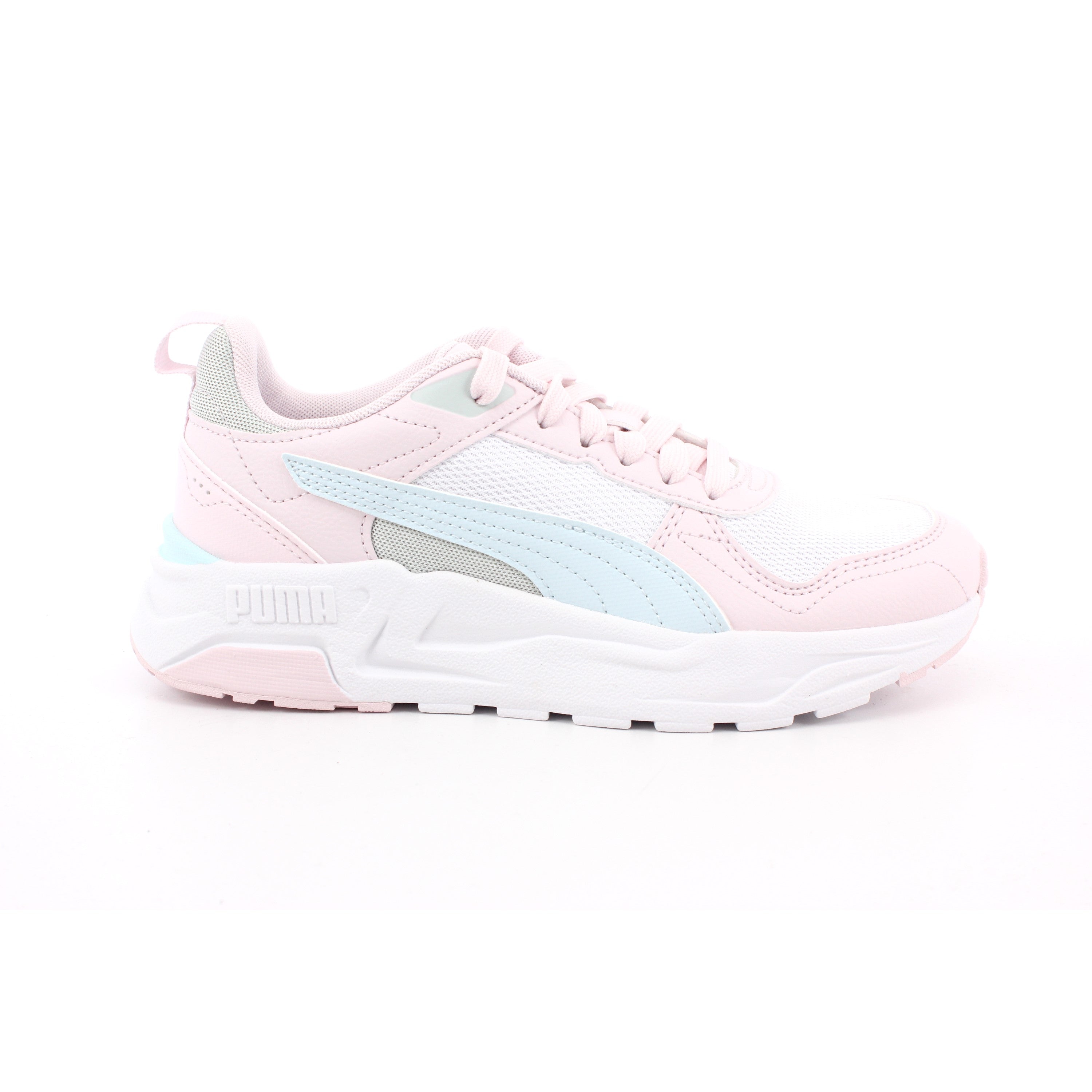 TRINITY 2 LT JR PUMA WHITE-AQUA GLOW-POWDER PINK
