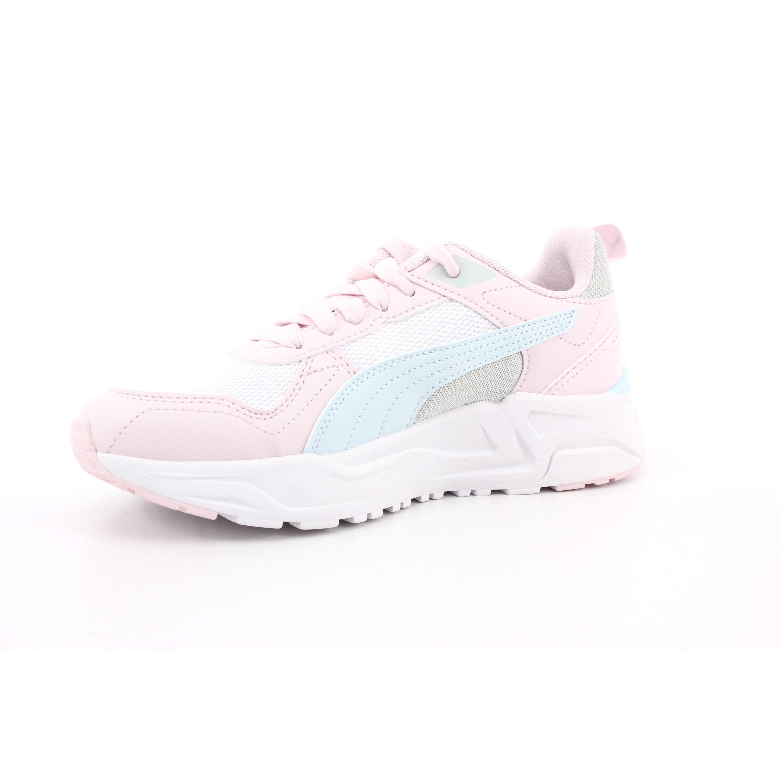 TRINITY 2 LT JR PUMA WHITE-AQUA GLOW-POWDER PINK