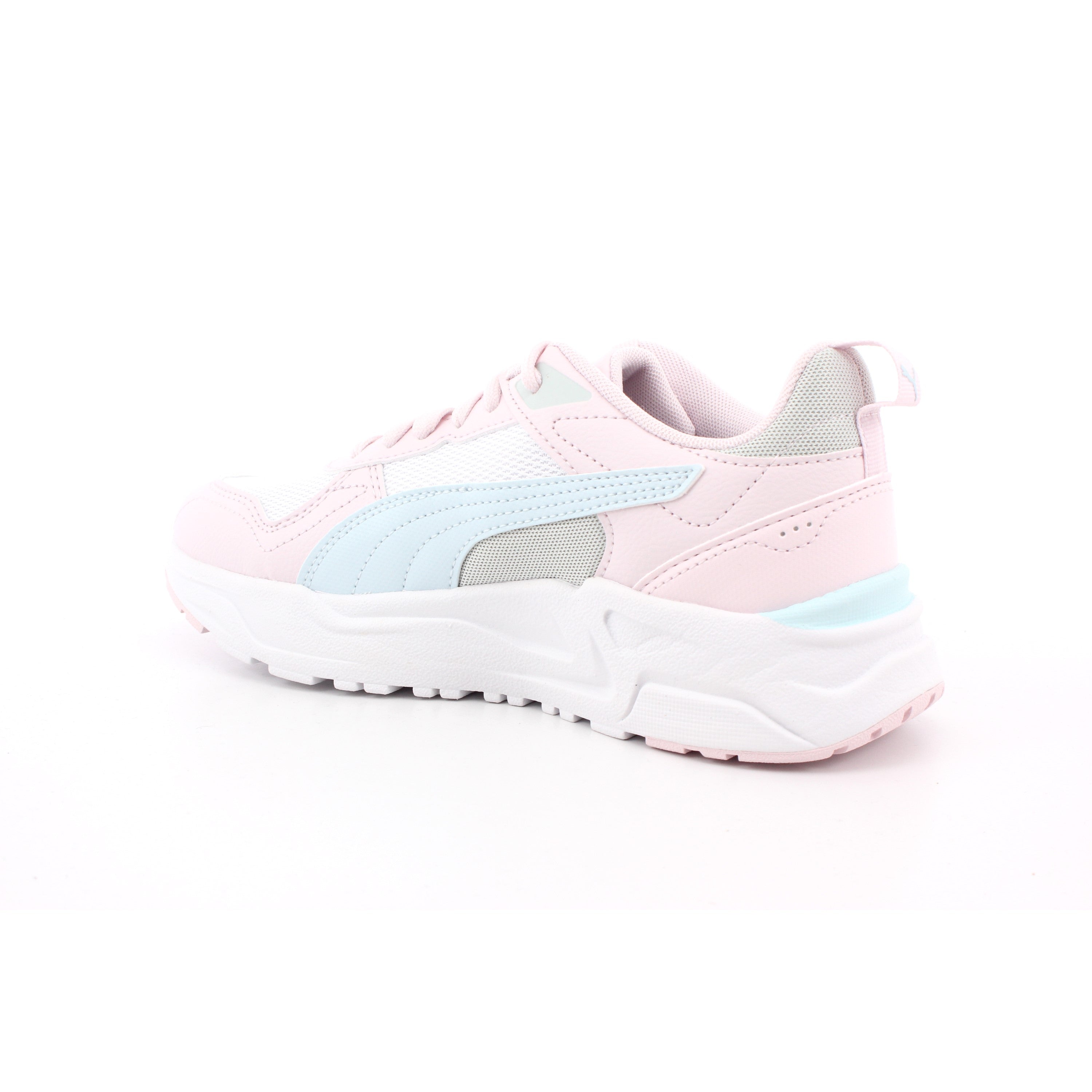 TRINITY 2 LT JR PUMA WHITE-AQUA GLOW-POWDER PINK
