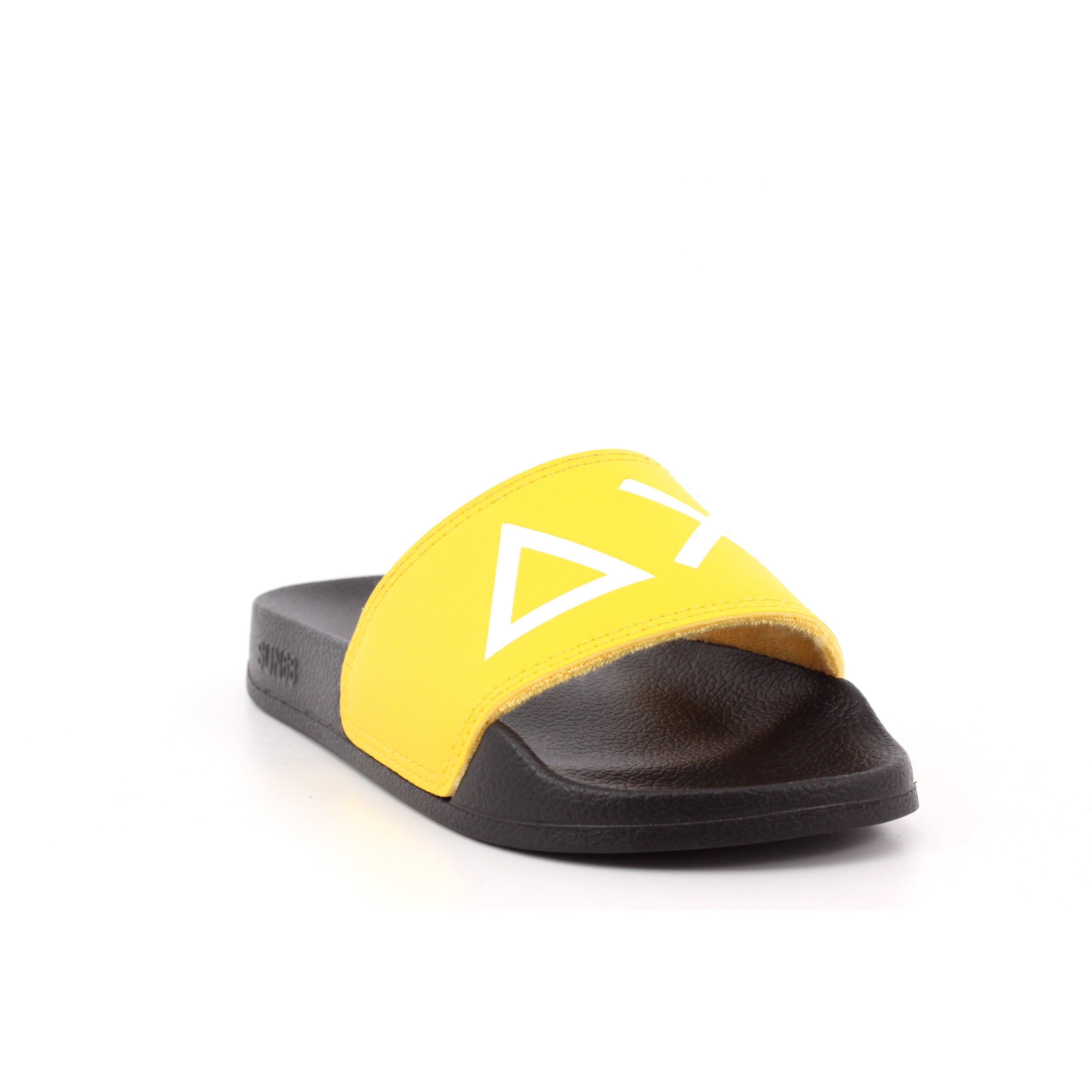 BOY'S SLIPPERS LOGO  1123 NERO/GIALLO