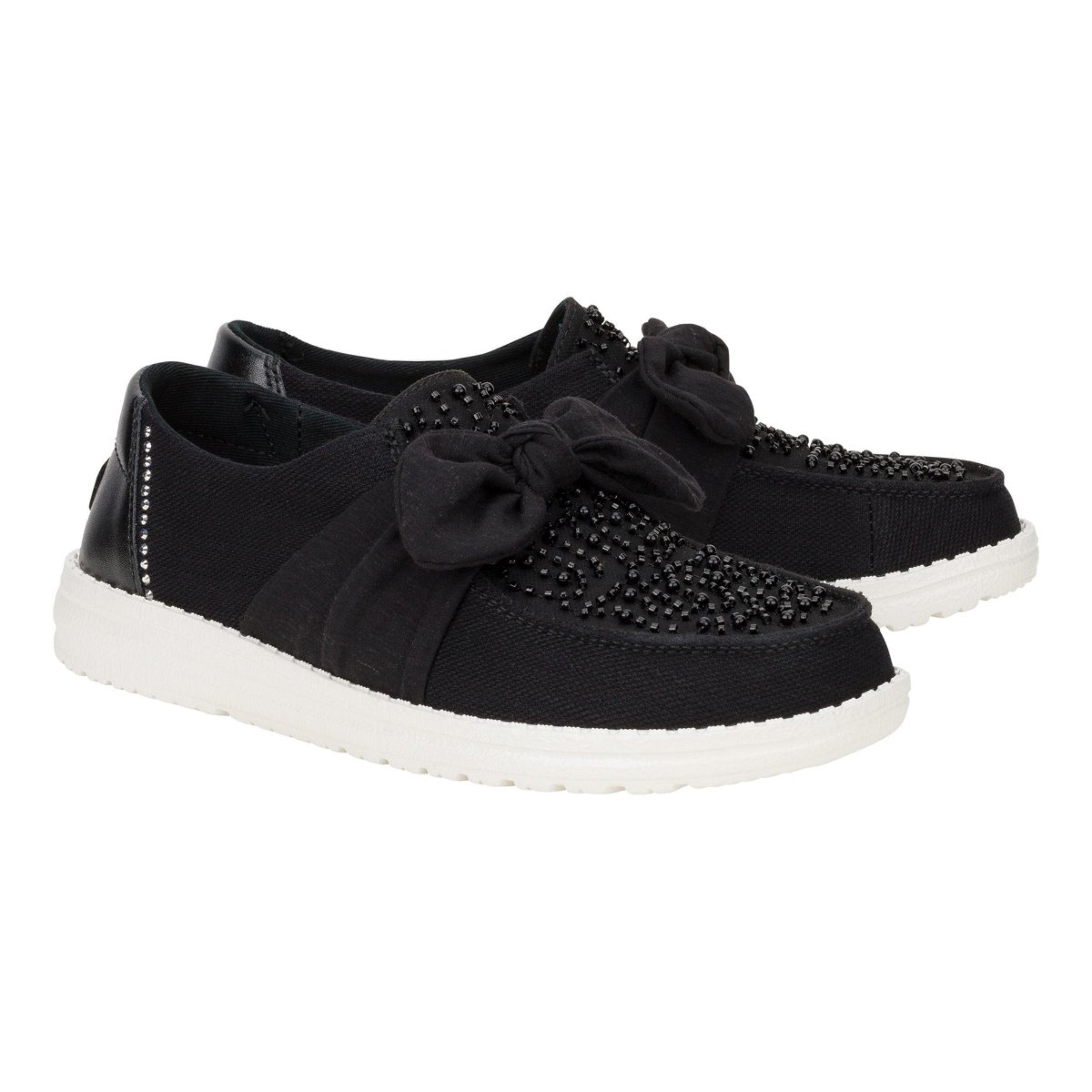 WENDY BOW EMBELLISHMENT BLACK