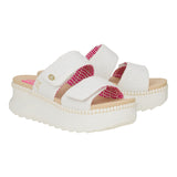 DELRAY SLIDE EYELET WHITE