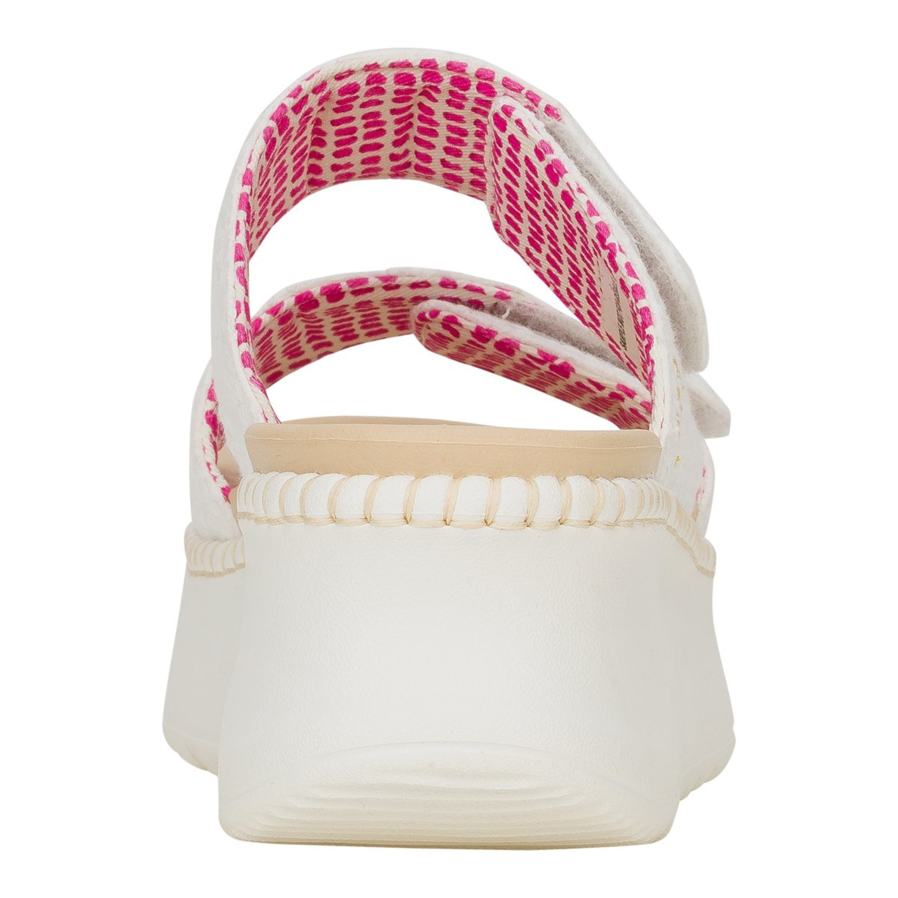 DELRAY SLIDE EYELET WHITE