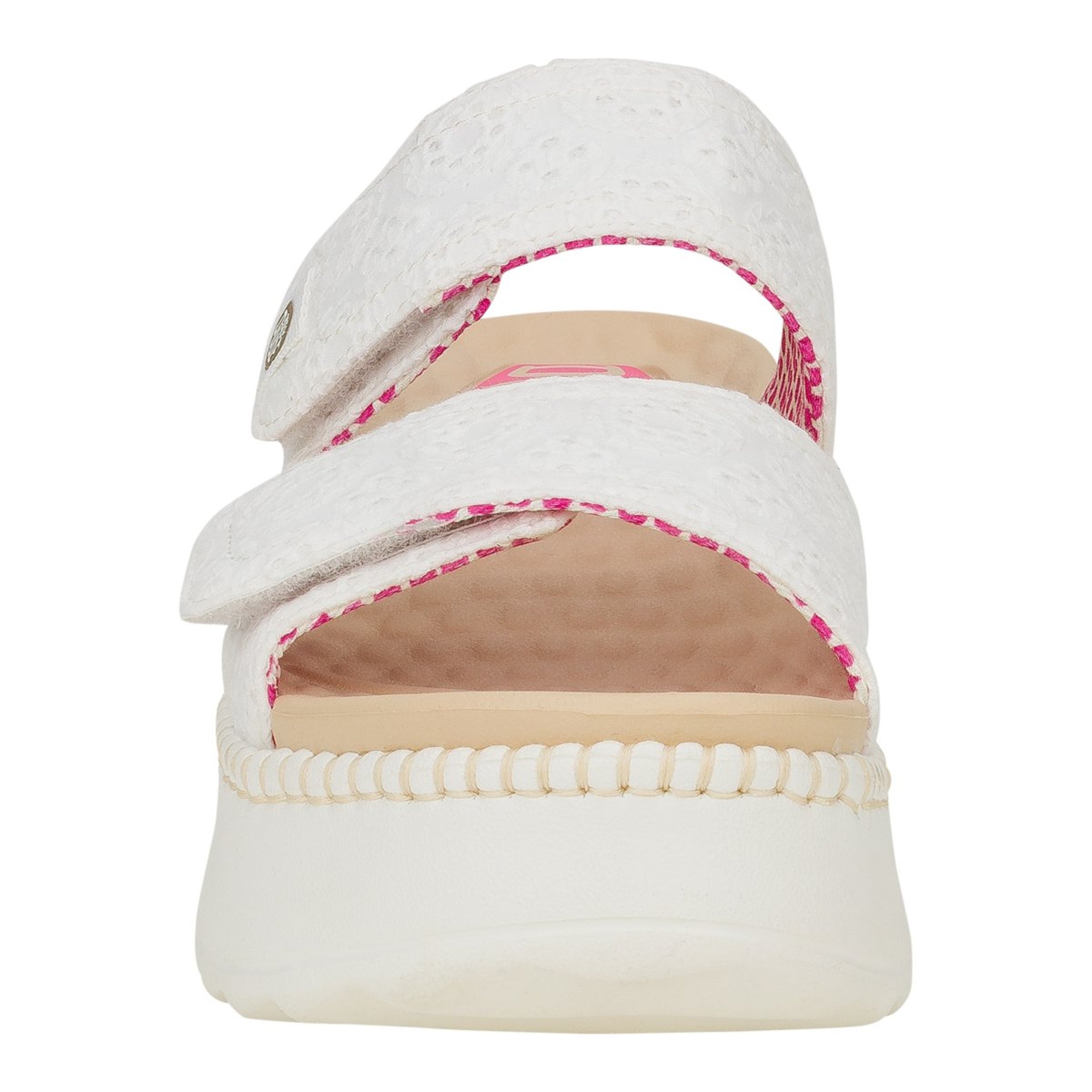 DELRAY SLIDE EYELET WHITE