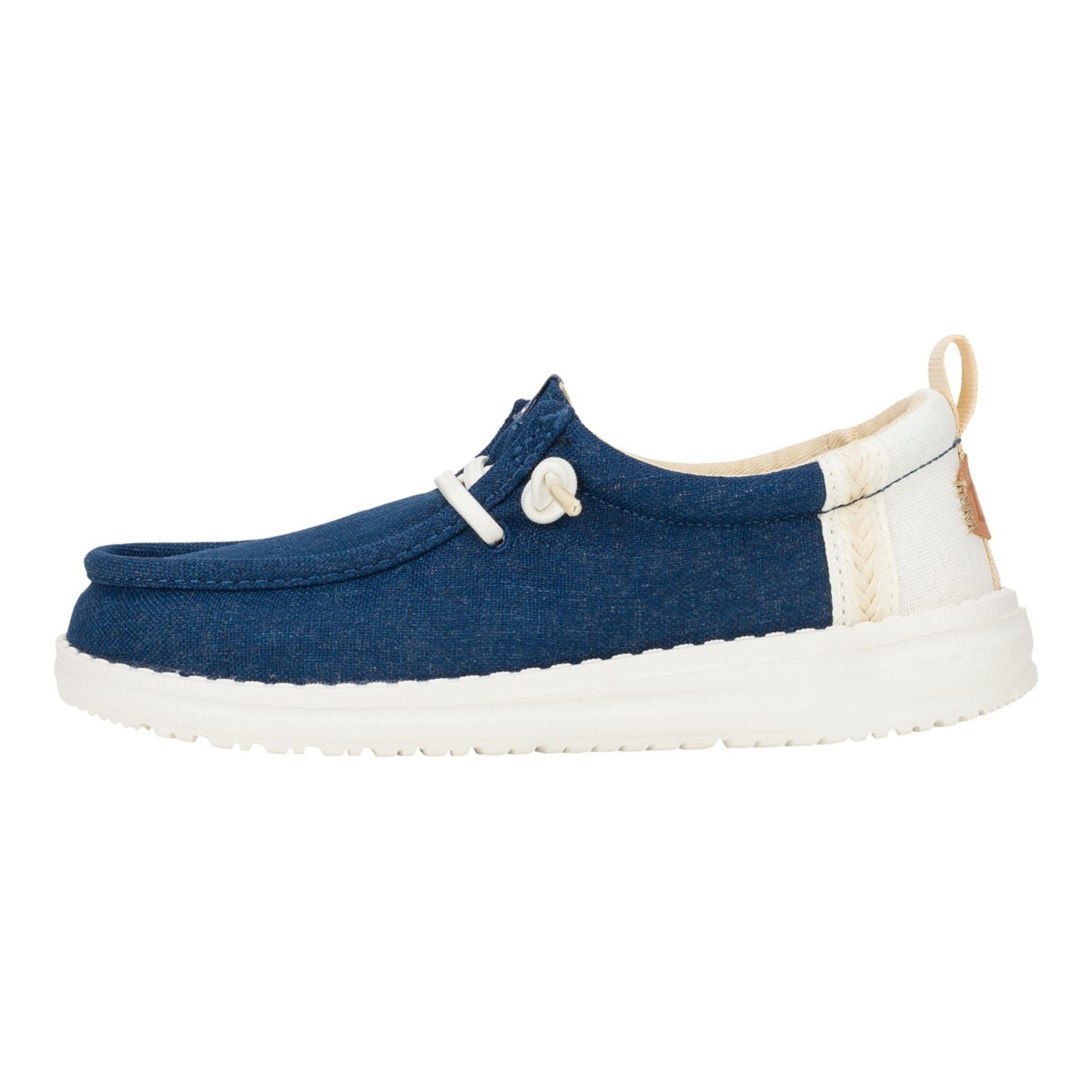 WALLY Y SUMMER LINEN SARGASSO BLUE/WHITE