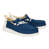 WALLY Y SUMMER LINEN SARGASSO BLUE/WHITE