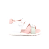 SANDALIA CORAZONES SAUVAGE BLANCO Y CIPRIA