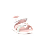SANDALIA CORAZONES SAUVAGE BLANCO Y CIPRIA