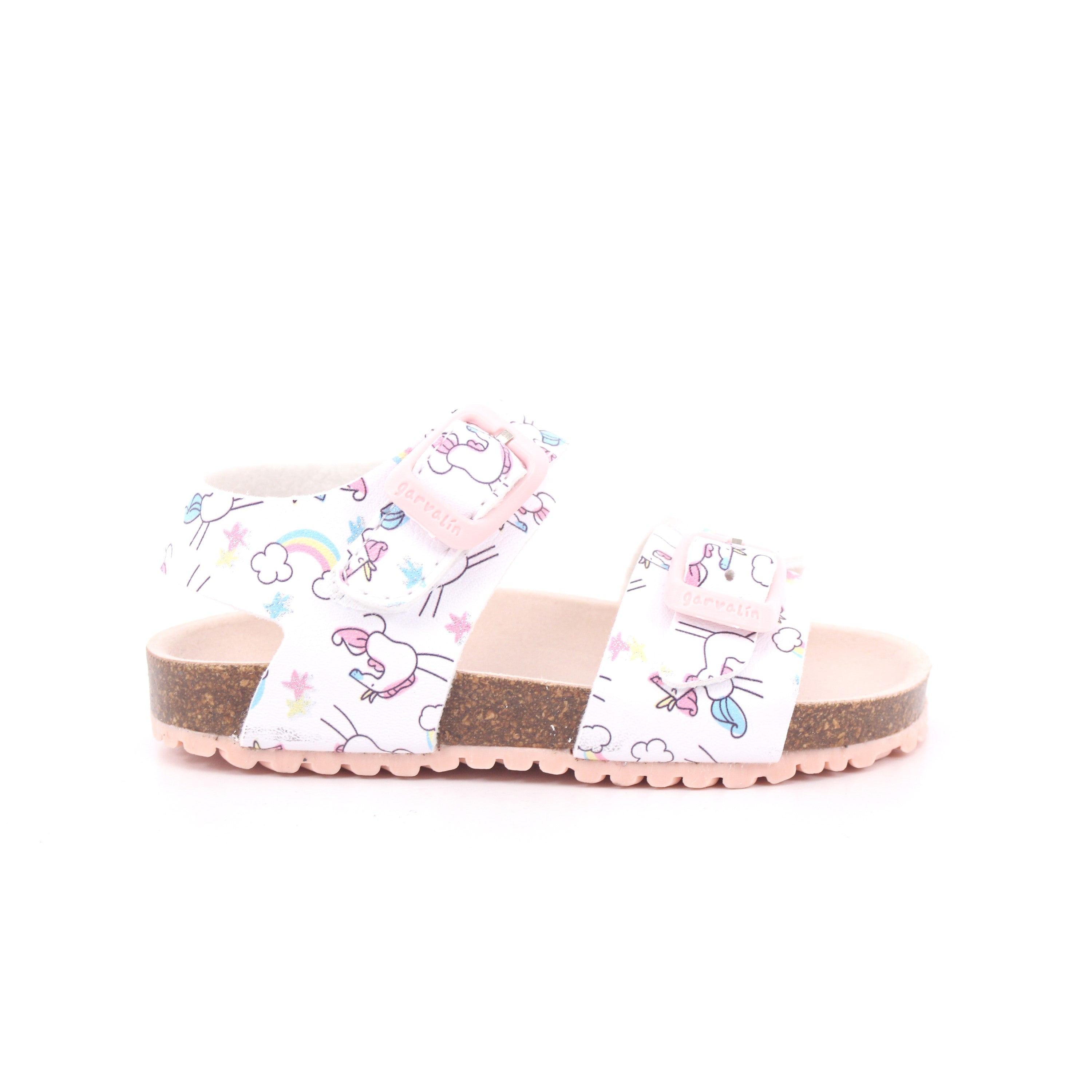 SANDALIA ESTAMPADA MAT BLANCO