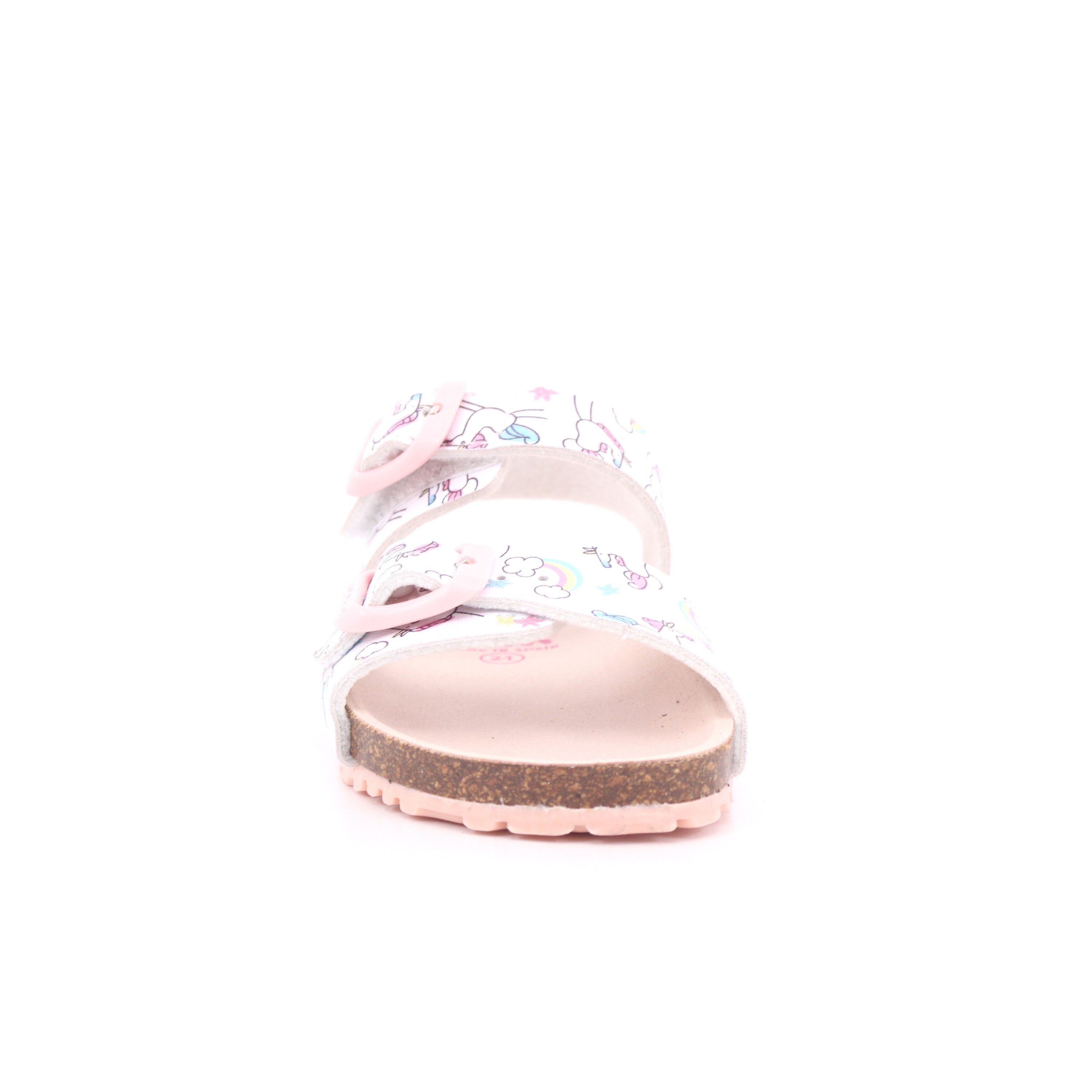 SANDALIA ESTAMPADA MAT BLANCO
