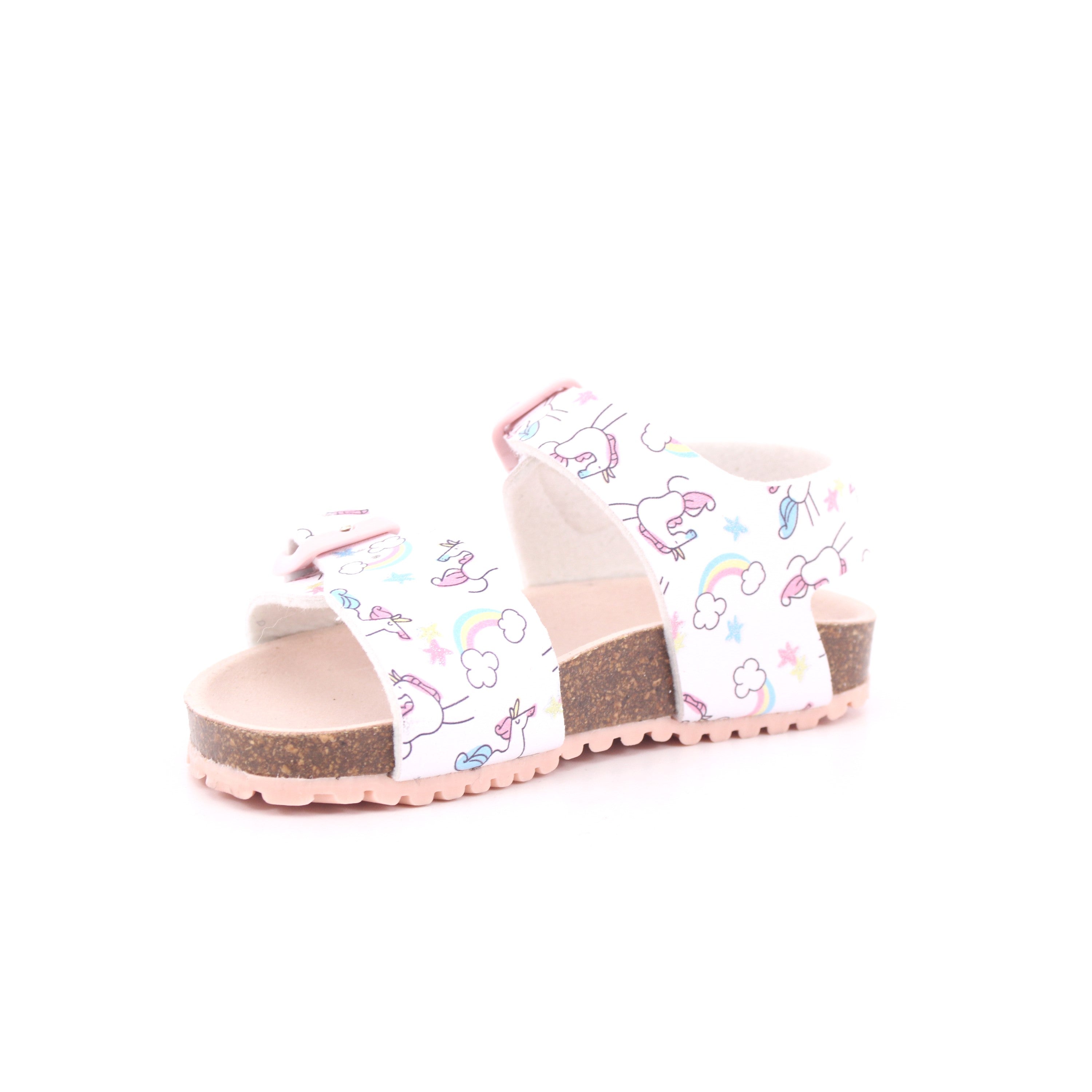 SANDALIA ESTAMPADA MAT BLANCO