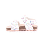SANDALIA ESTAMPADA MAT BLANCO
