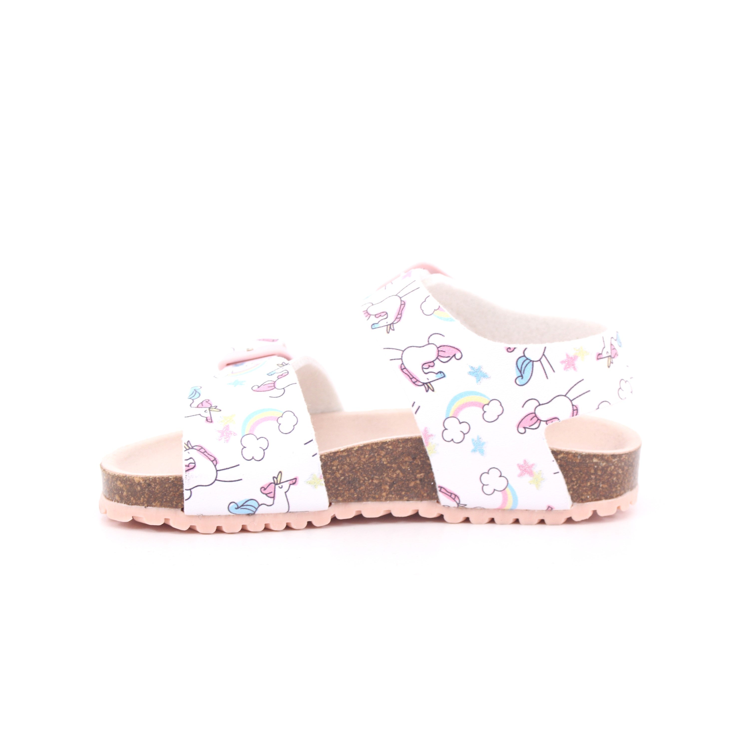 SANDALIA ESTAMPADA MAT BLANCO