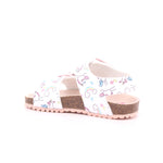 SANDALIA ESTAMPADA MAT BLANCO