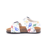 SANDALIA BIO ESTAMPADO MAT BLANCO