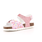 SANDALO BAMBINA GLITTER FINE ROSA/GARDEN 017
