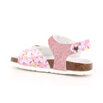 SANDALO BAMBINA GLITTER FINE ROSA/GARDEN 017
