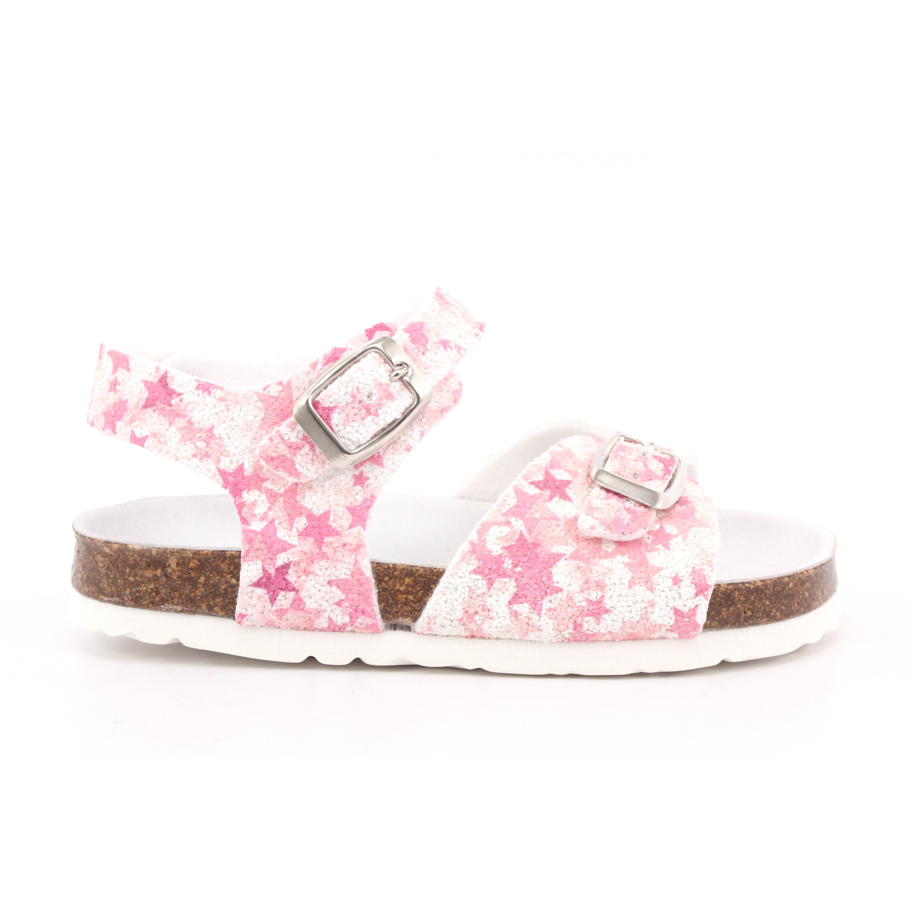 SANDALO BAMBINA GLITTER ESTRELLA FUXIA 005