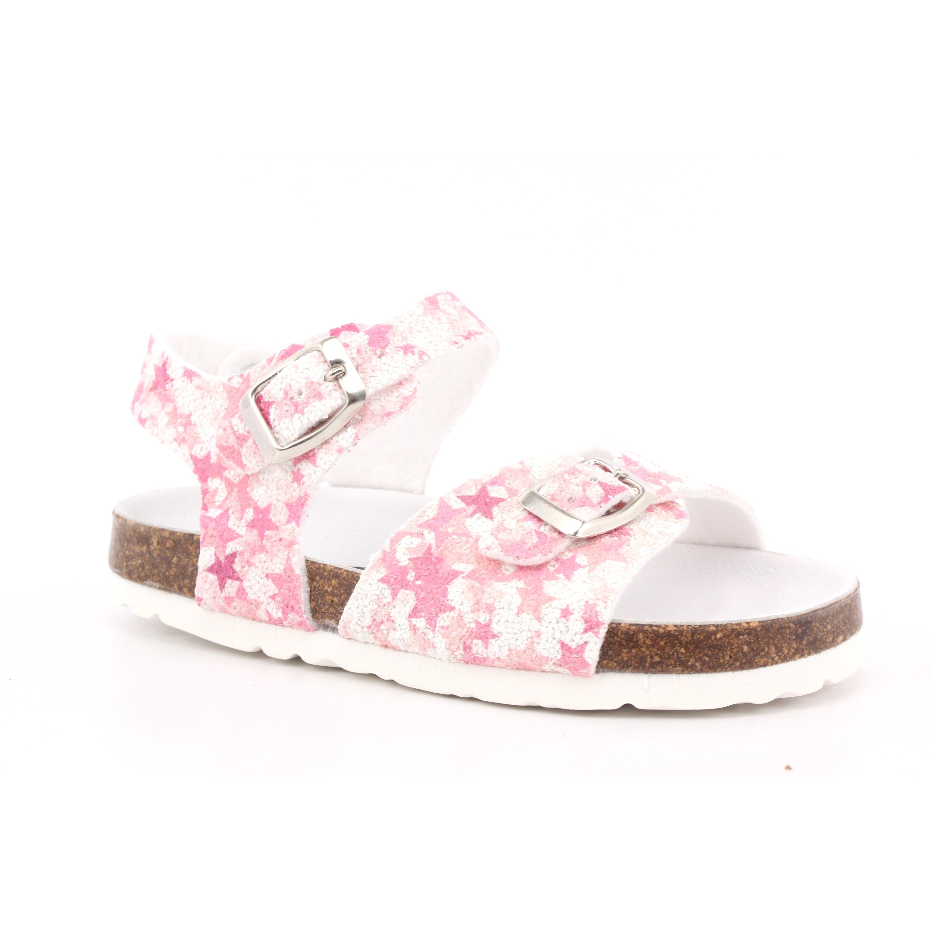 SANDALO BAMBINA GLITTER ESTRELLA FUXIA 005