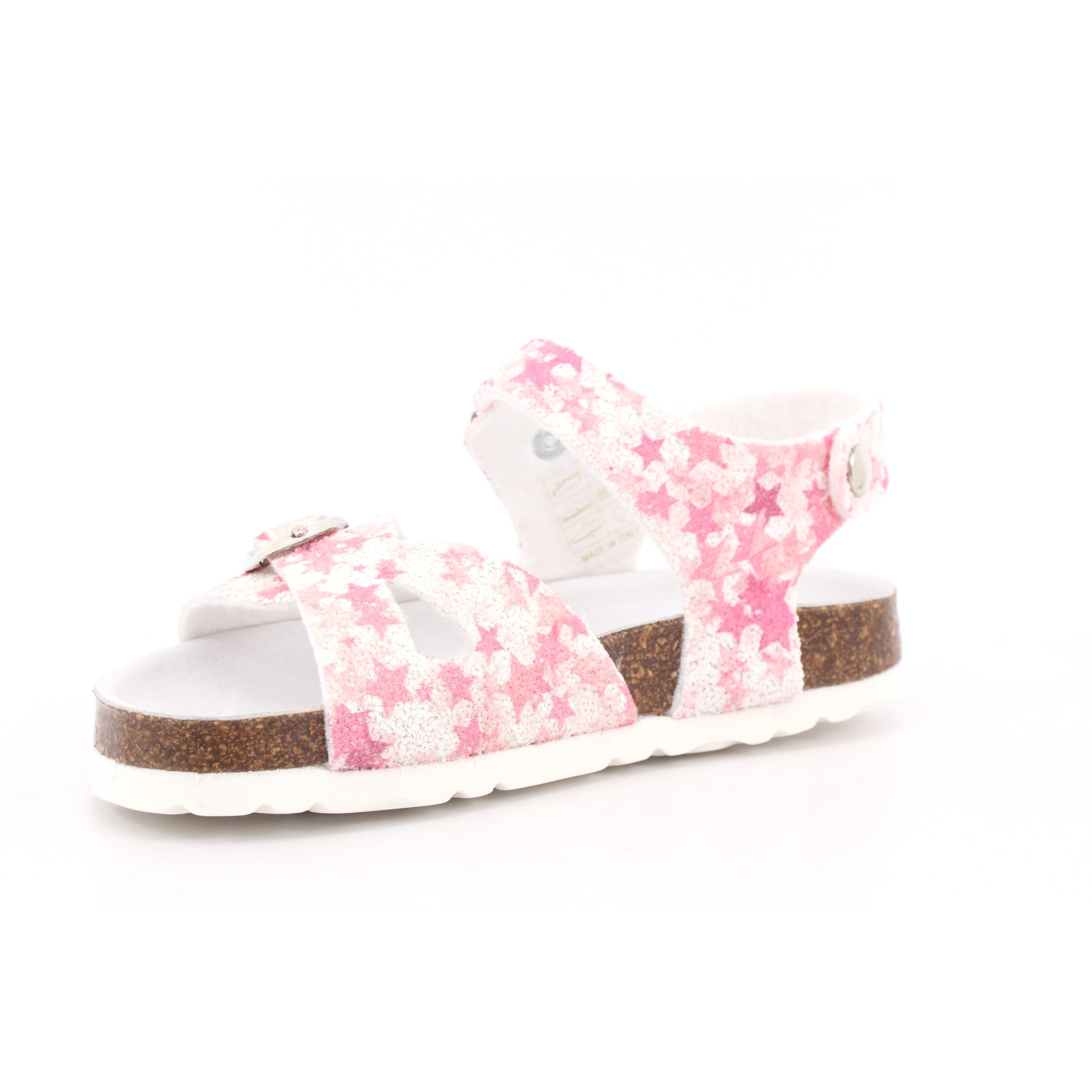 SANDALO BAMBINA GLITTER ESTRELLA FUXIA 005