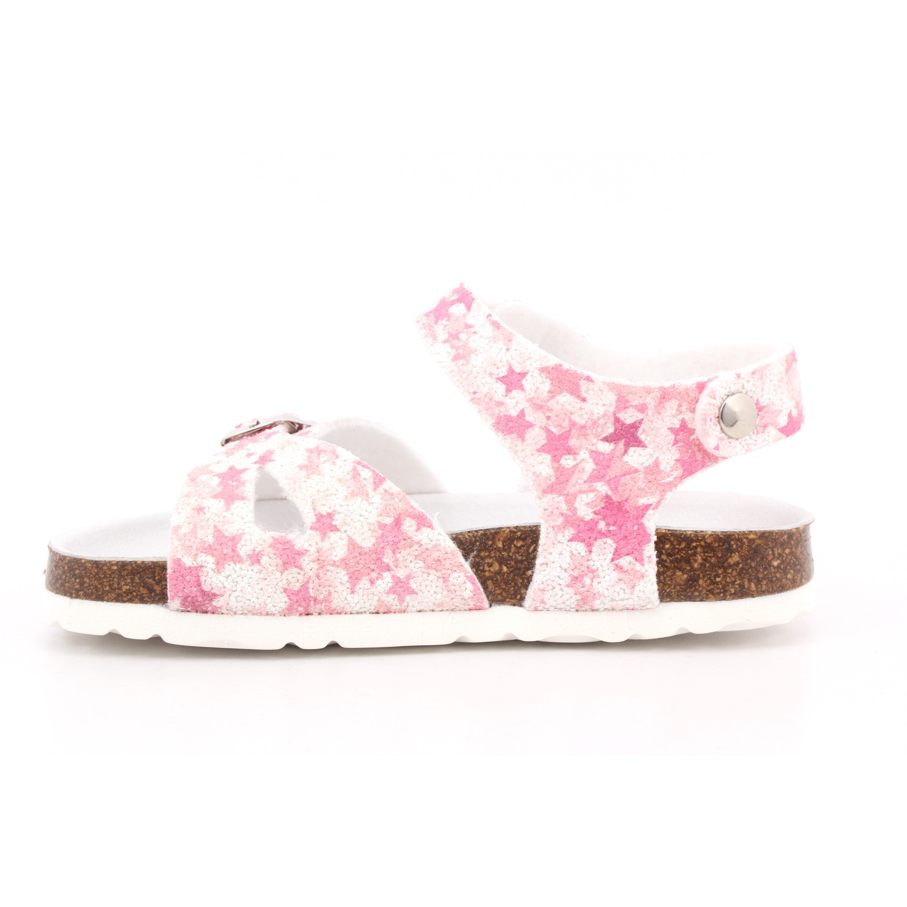 SANDALO BAMBINA GLITTER ESTRELLA FUXIA 005