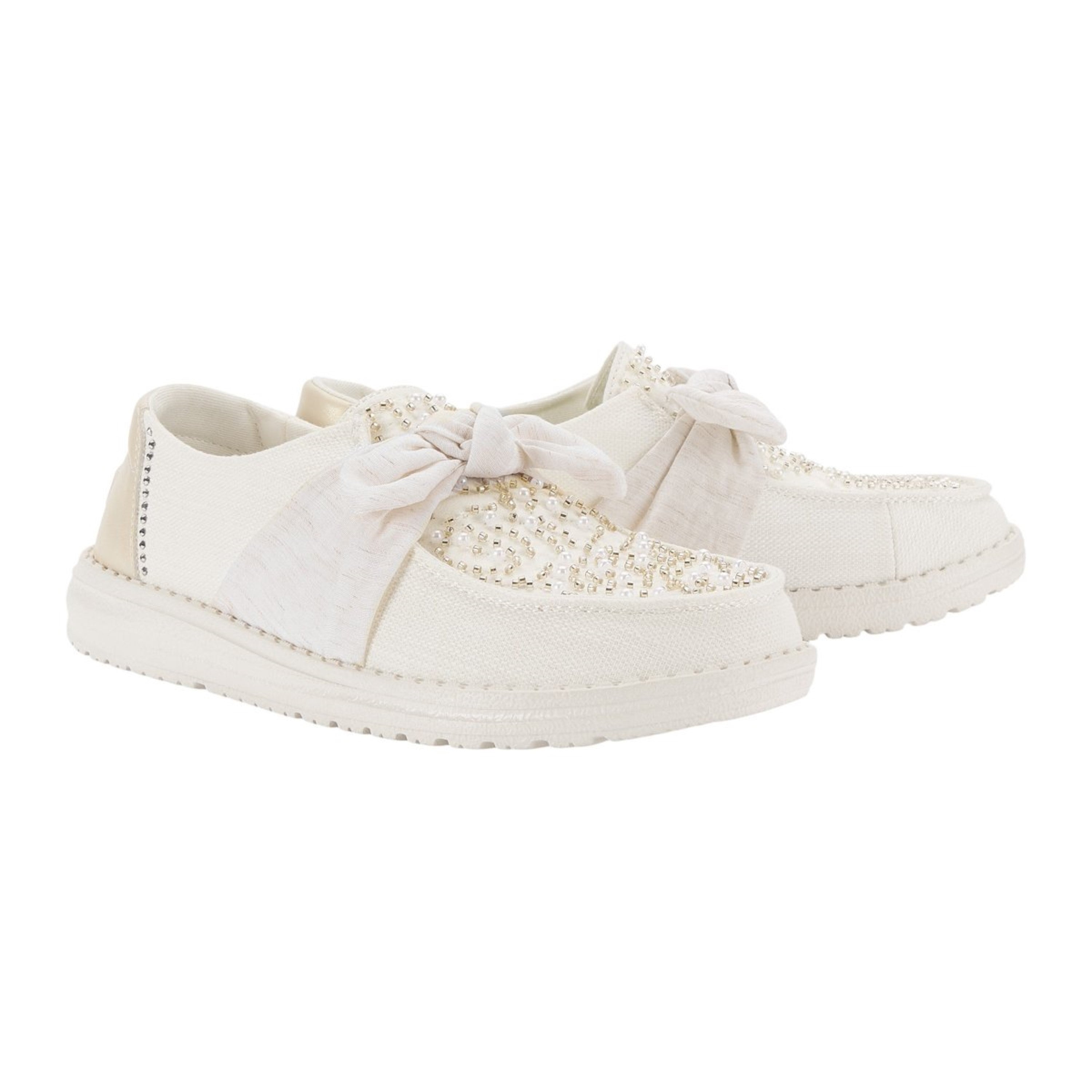 WENDY BOW EMBELLISHMENT WHITE