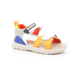 SANDALIA URBAN NAPA BLANCO Y AMARILLO