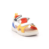 SANDALIA URBAN NAPA BLANCO Y AMARILLO