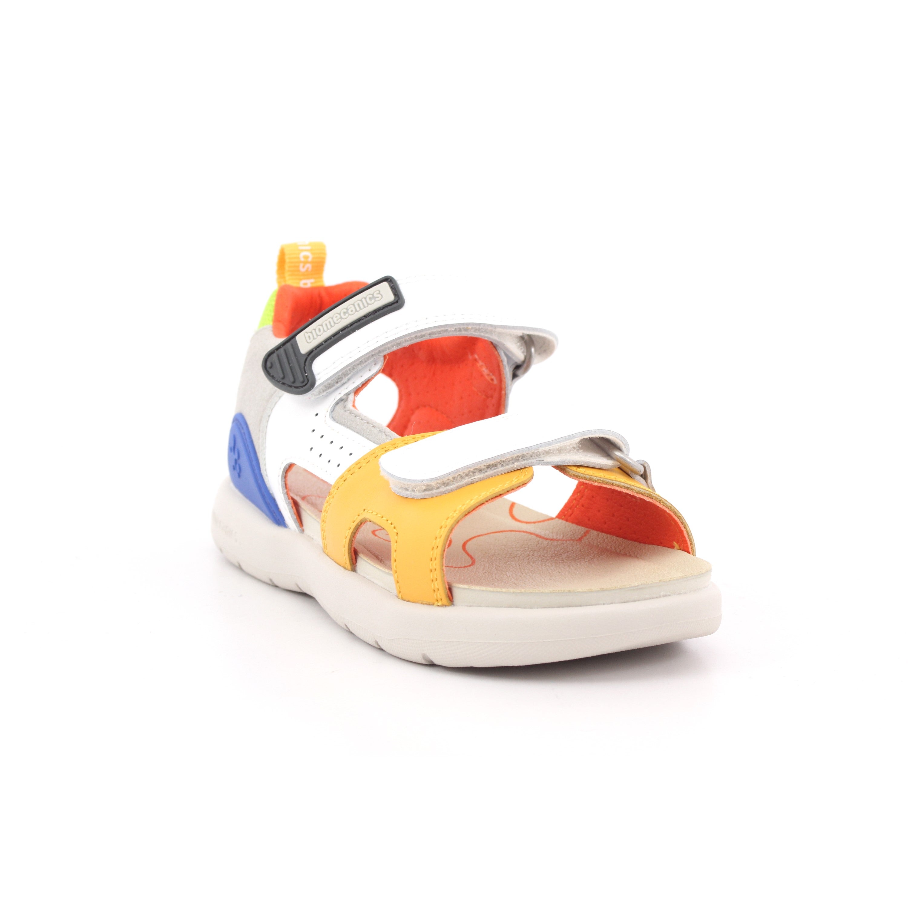 SANDALIA URBAN NAPA BLANCO Y AMARILLO