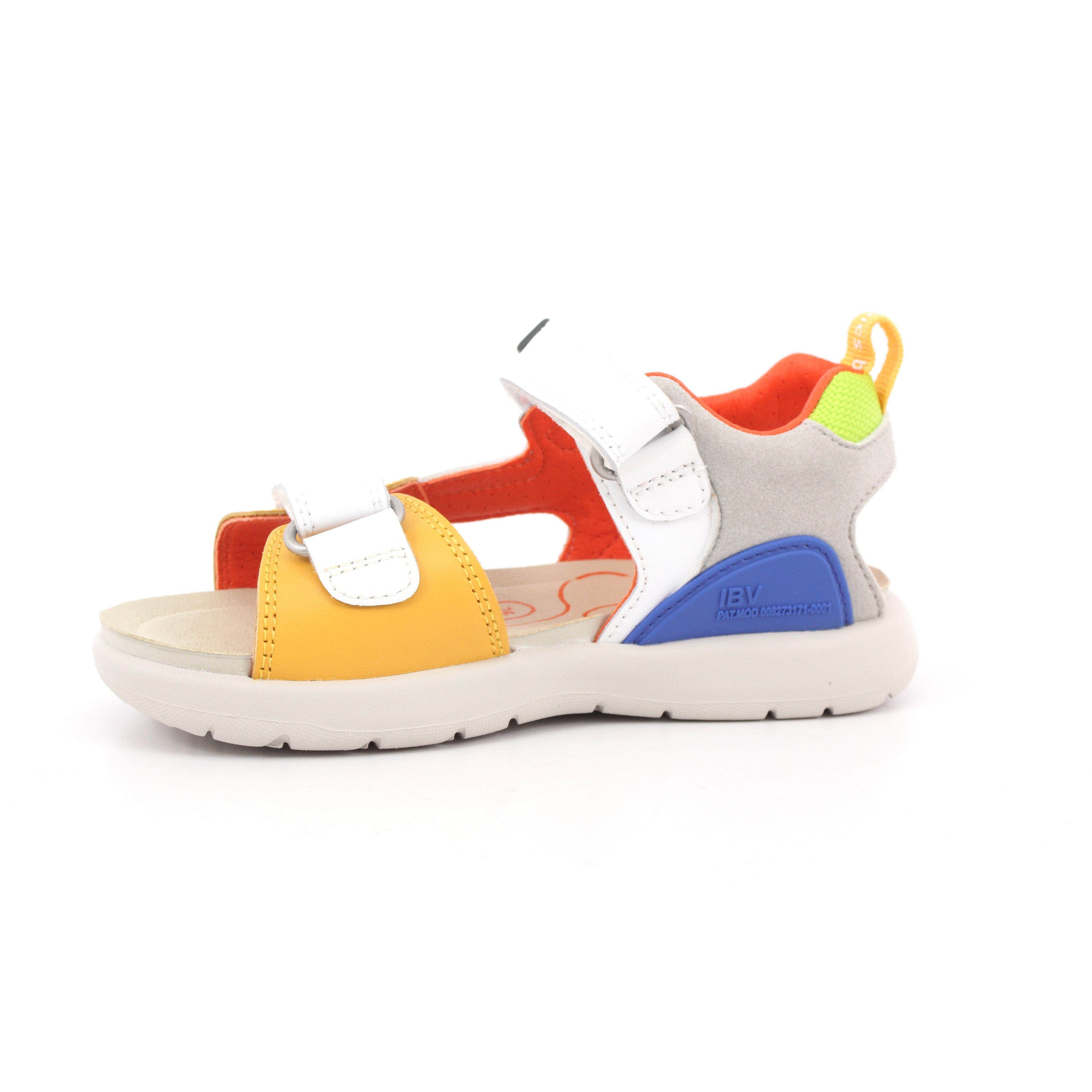 SANDALIA URBAN NAPA BLANCO Y AMARILLO