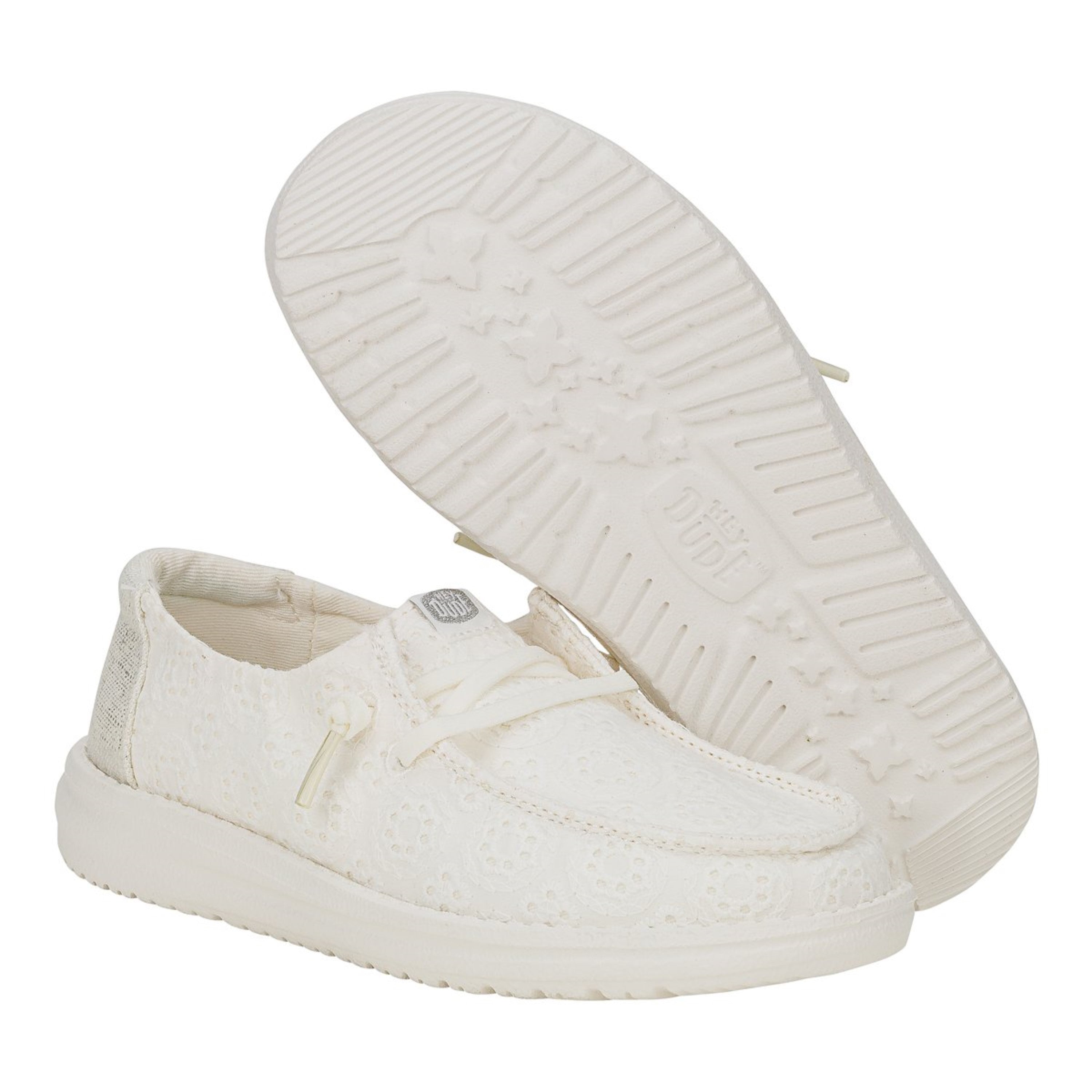 WENDY Y EYELET LACE WHITE