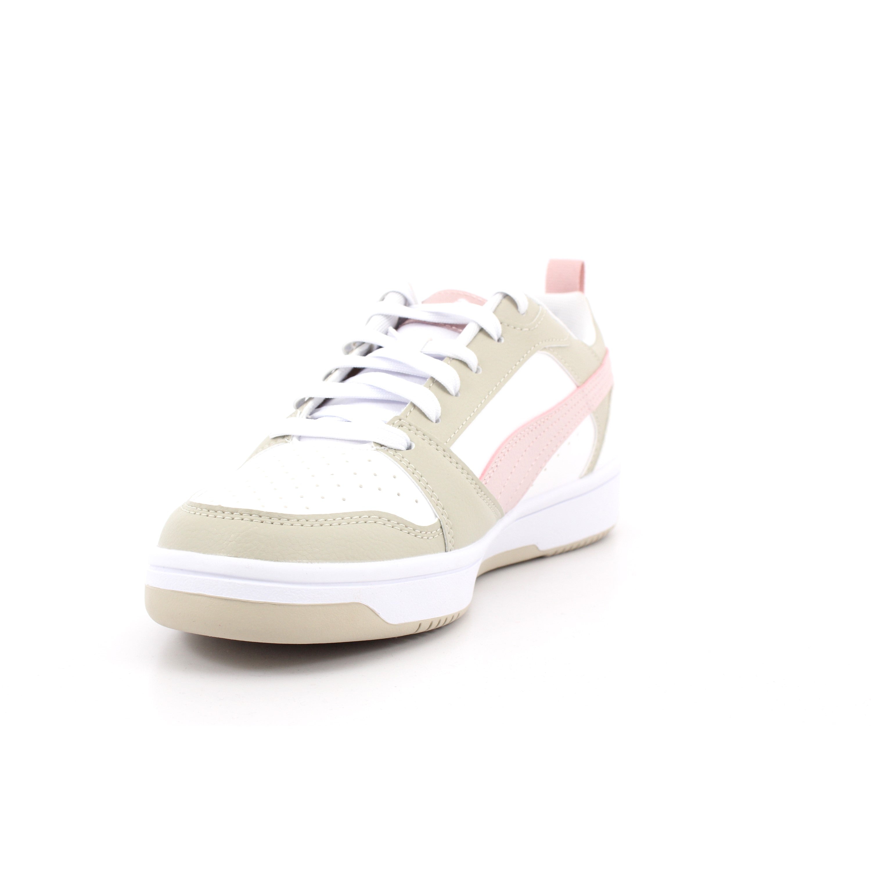 PUMA REBOUND V6 LO JR -PUMA WHITE-MAUVE