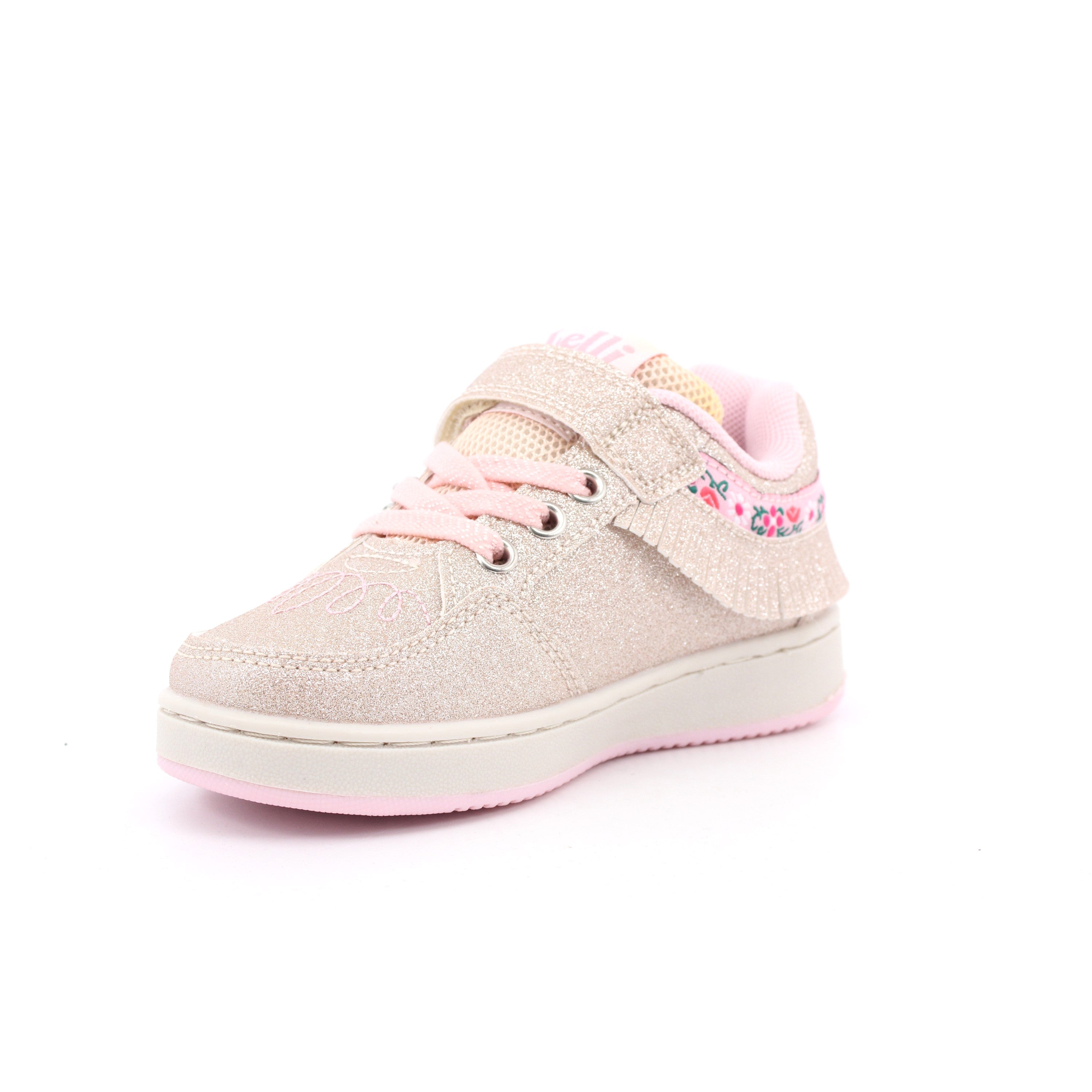 SCARPA LELLI KELLY FRANGETTA MIX ORO CHIARO