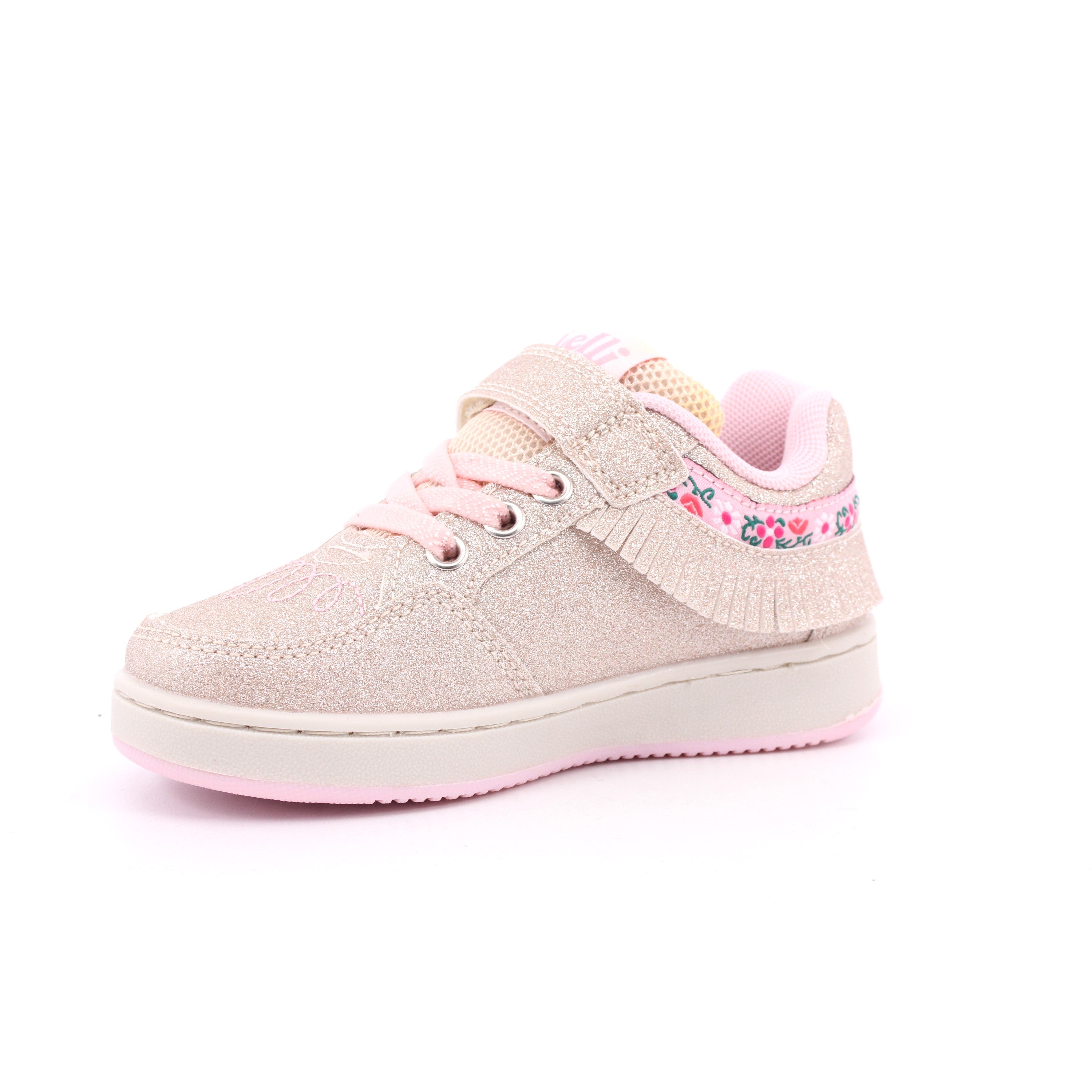 SCARPA LELLI KELLY FRANGETTA MIX ORO CHIARO