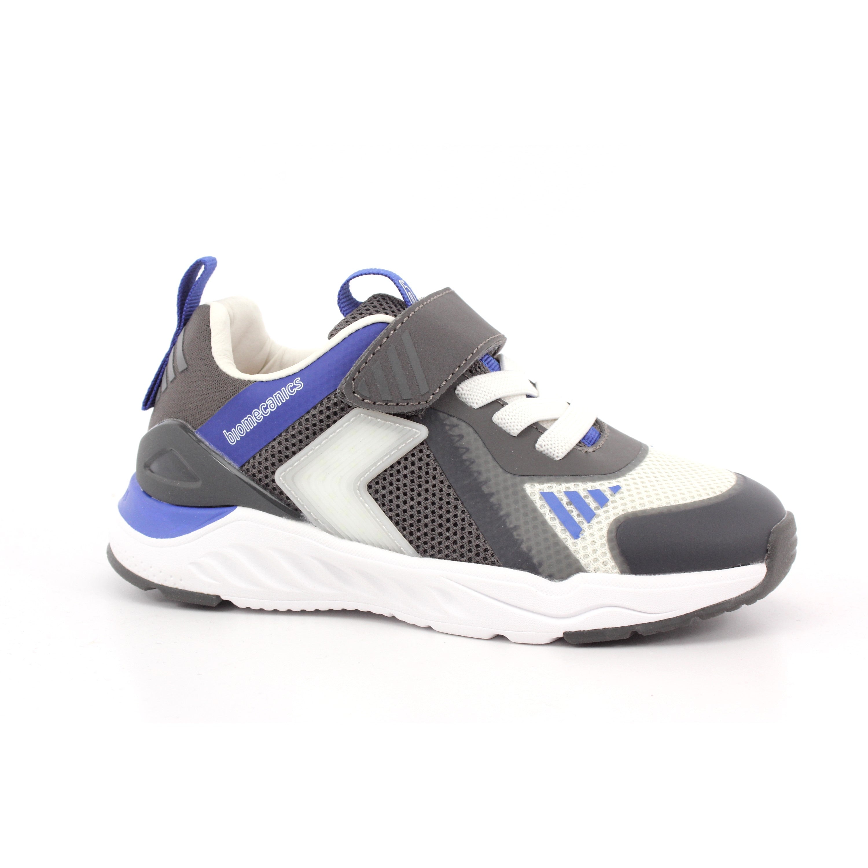 SNEAKER LUCES MAT NEGRO Y AZUL ELÉCTRICO