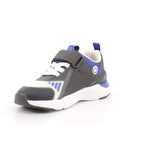 SNEAKER LUCES MAT NEGRO Y AZUL ELÉCTRICO