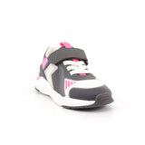 SNEAKER LUCES MAT NEGRO Y FUCSIA