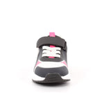 SNEAKER LUCES MAT NEGRO Y FUCSIA