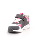 SNEAKER LUCES MAT NEGRO Y FUCSIA