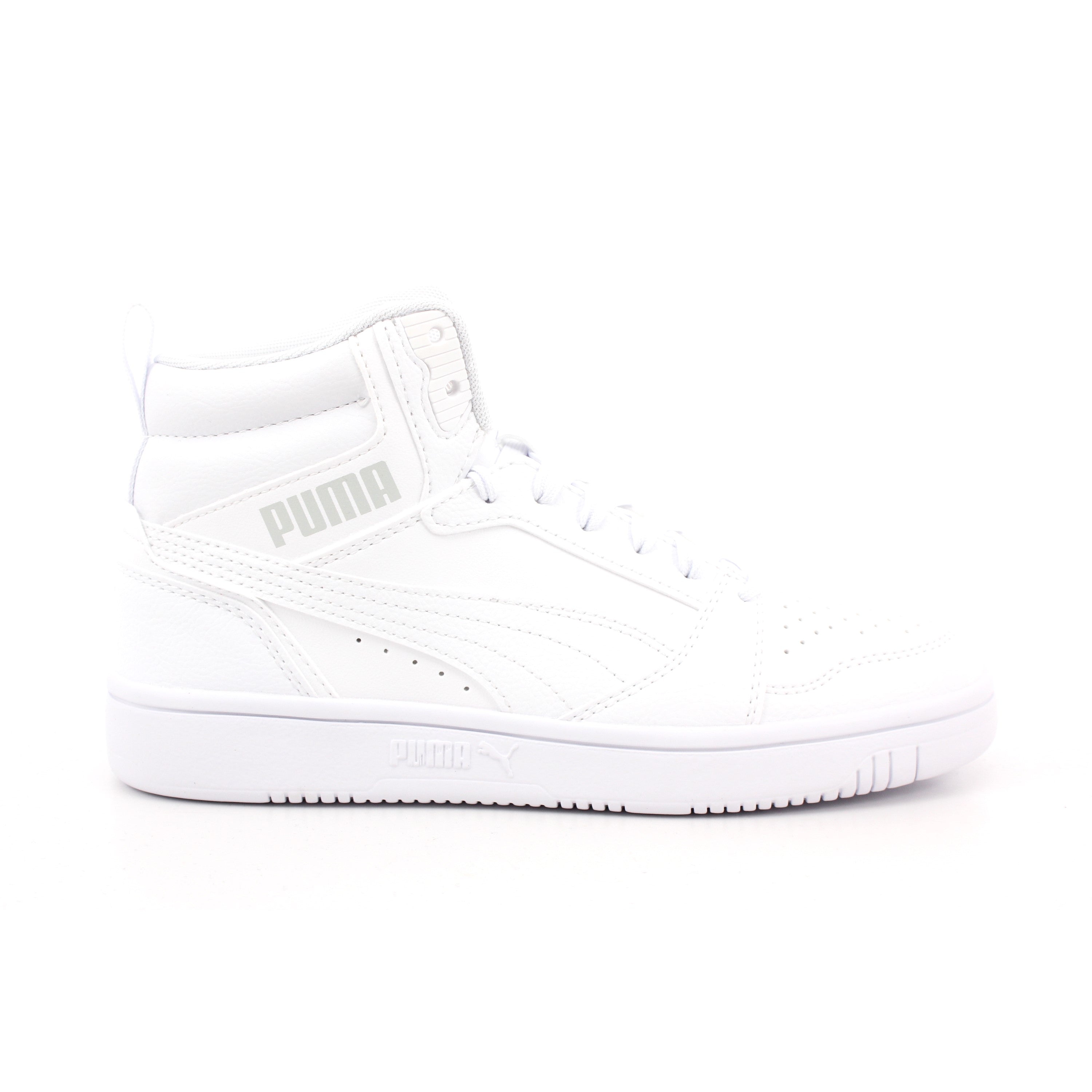 PUMA REBOUND V6 MID JR PUMA WHITE-COOL LIGHT