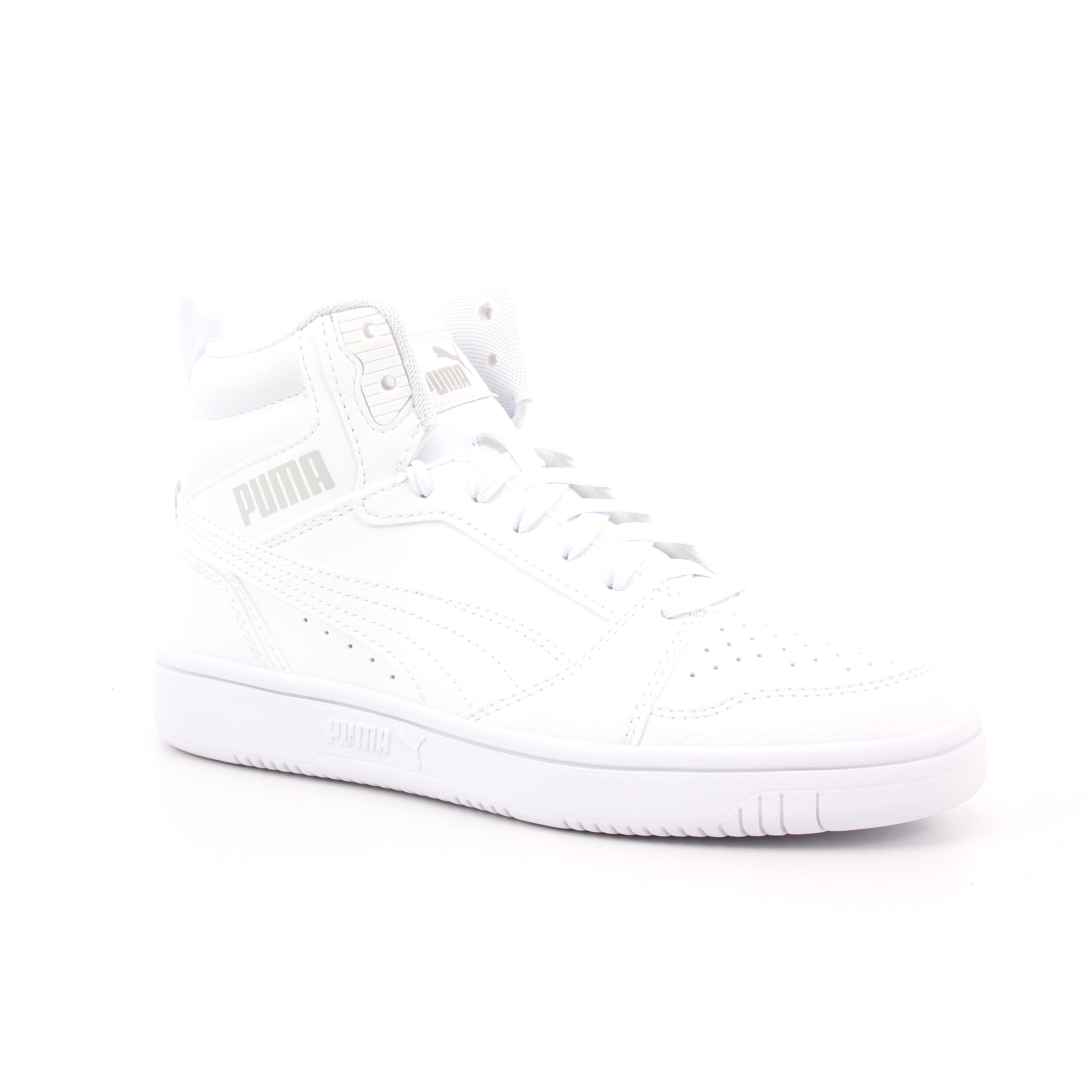 PUMA REBOUND V6 MID JR PUMA WHITE-COOL LIGHT