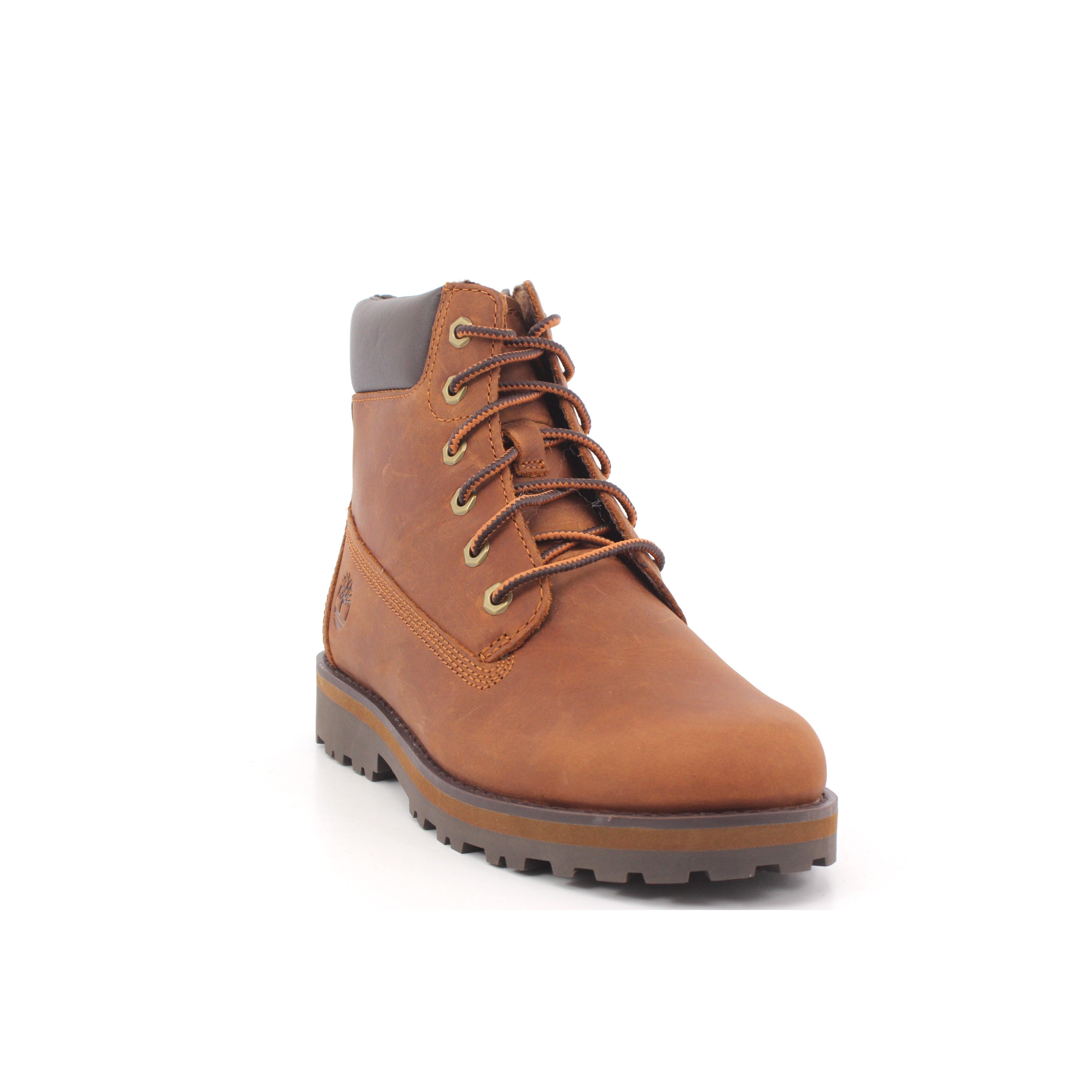 COURMA KID MID LACE BOOT MEDIUM BROWN