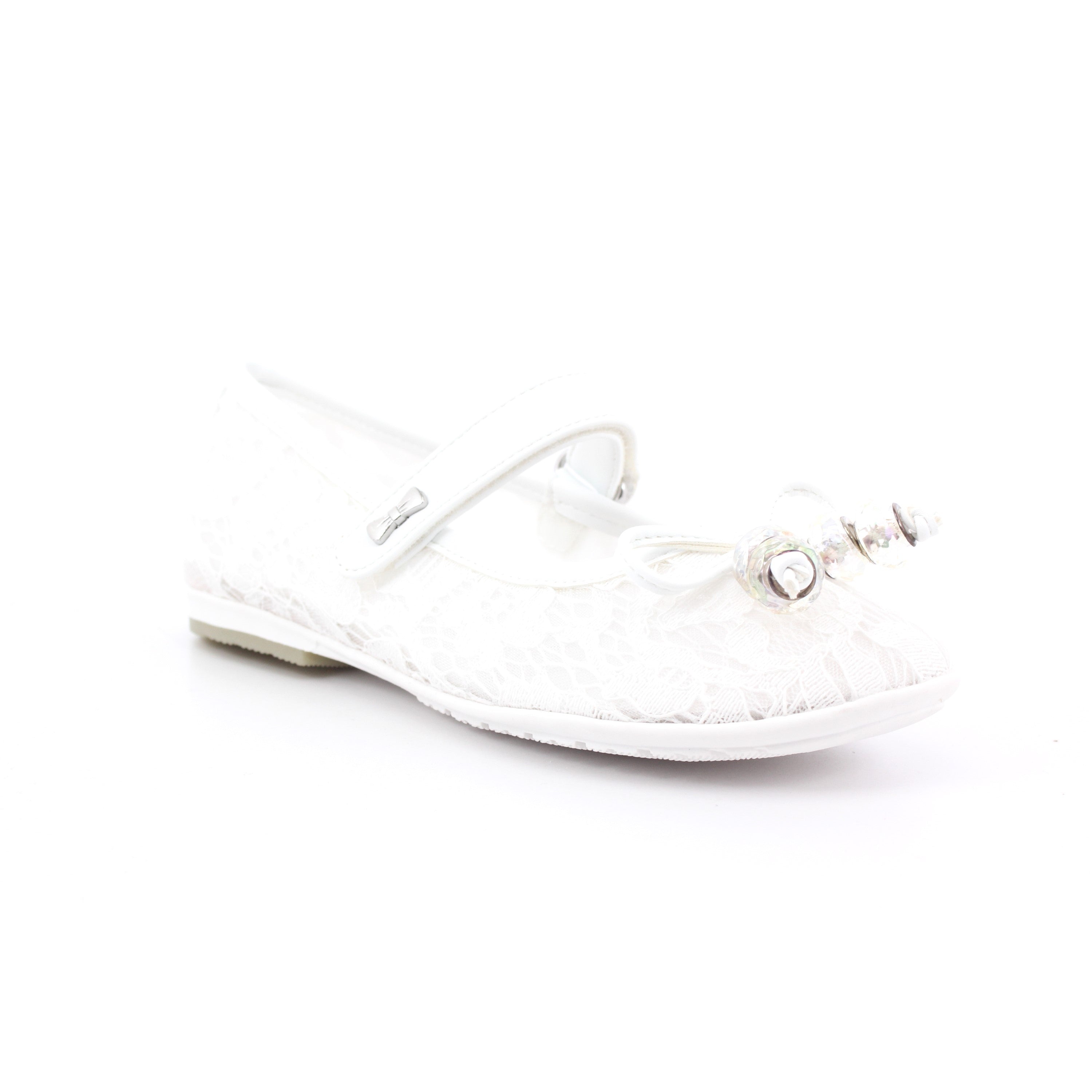 SCARPA BAMBINA IRMA BIANCO/ARGENTO