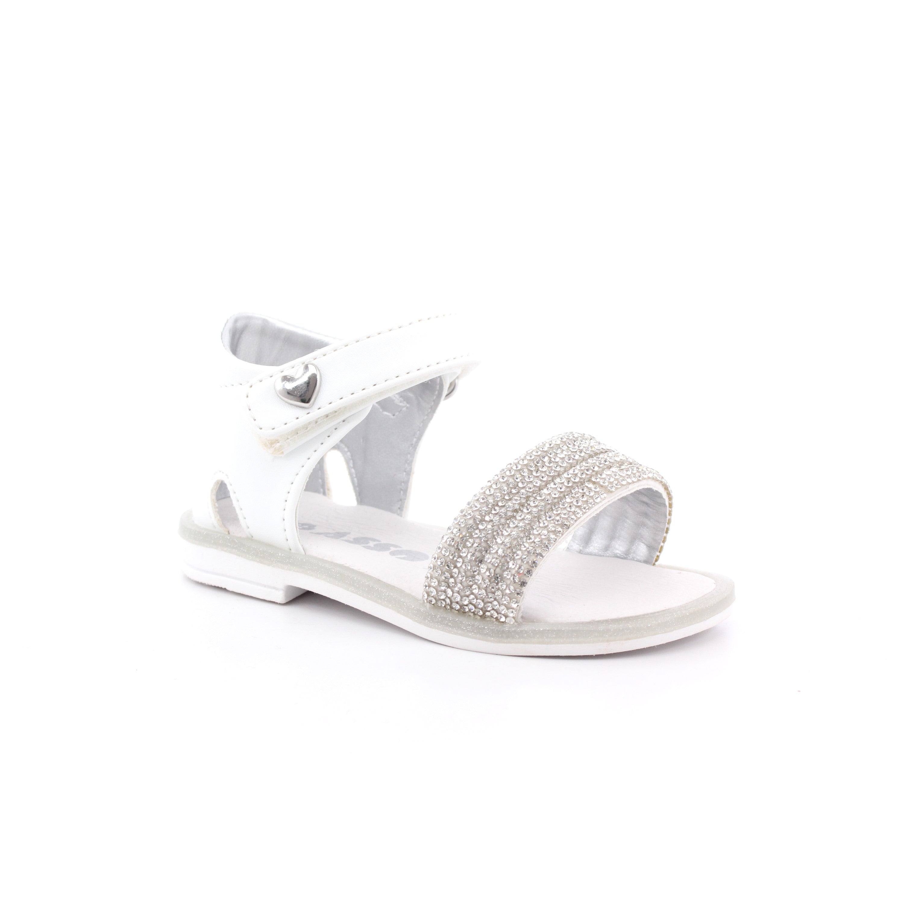 SANDALO PONZA BIANCO/GR.GLITTER