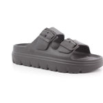 BLACK PU LADIES SANDALS