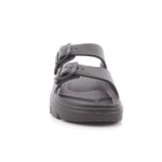 BLACK PU LADIES SANDALS