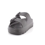 BLACK PU LADIES SANDALS