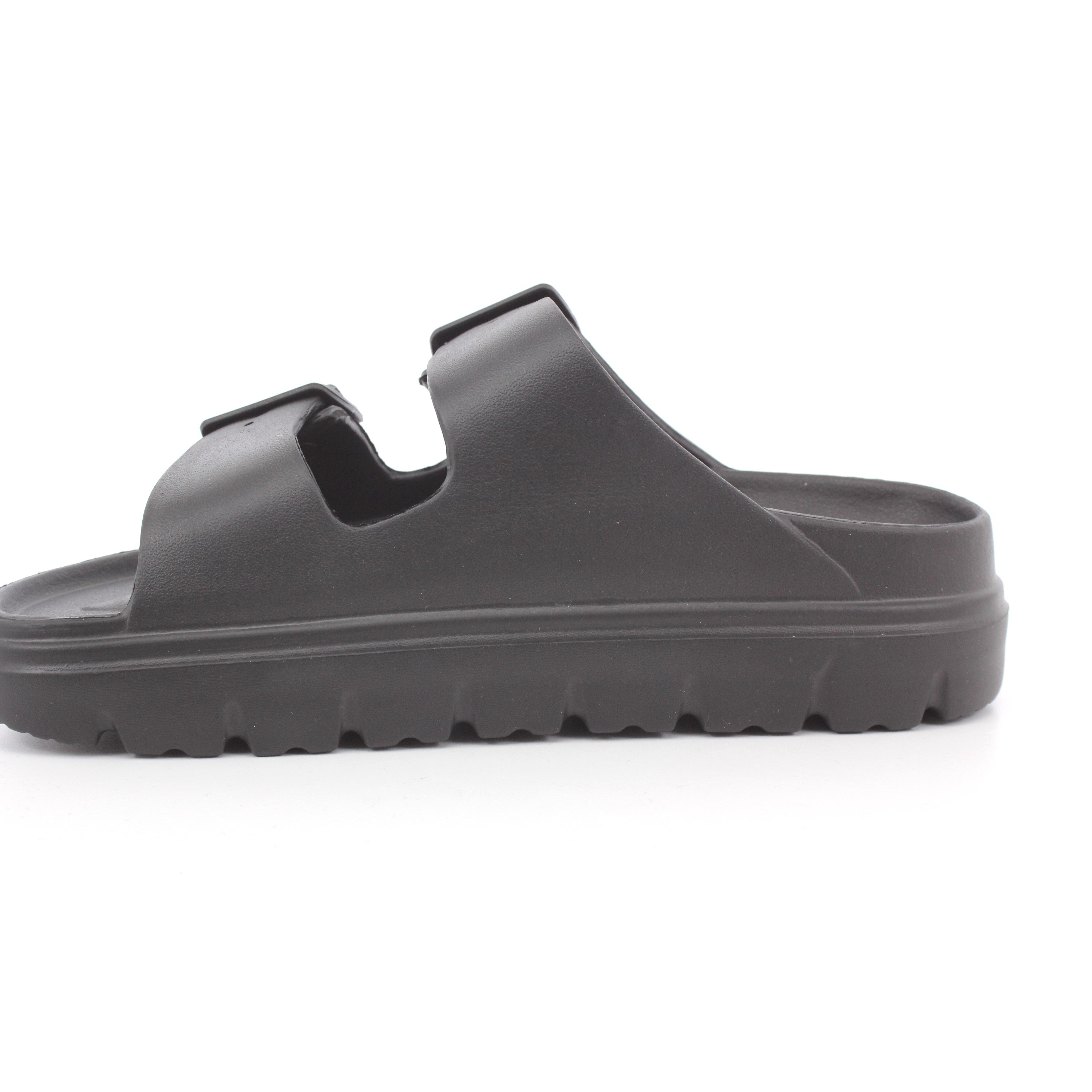 BLACK PU LADIES SANDALS