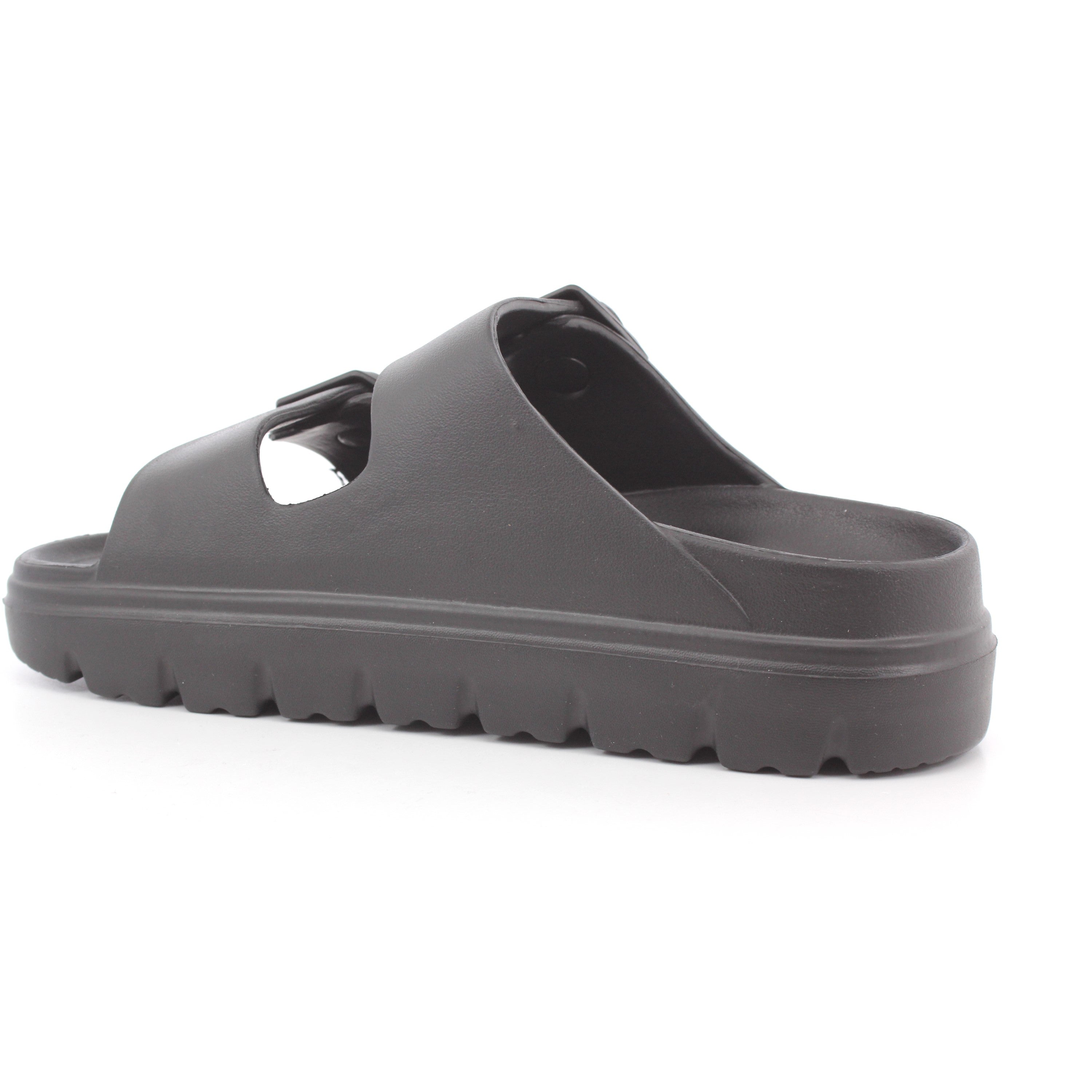 BLACK PU LADIES SANDALS